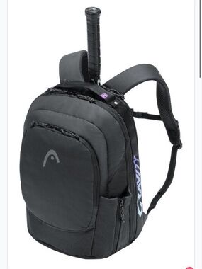Head Black Backpack with Subtle Purple Accent